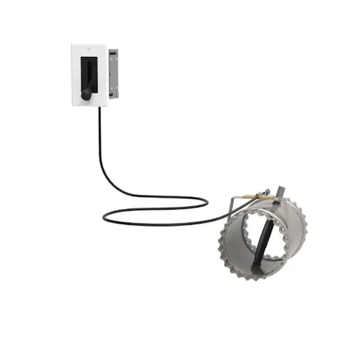 Fresh Air Intake Register with Airtight Damper 5" (AC01349)