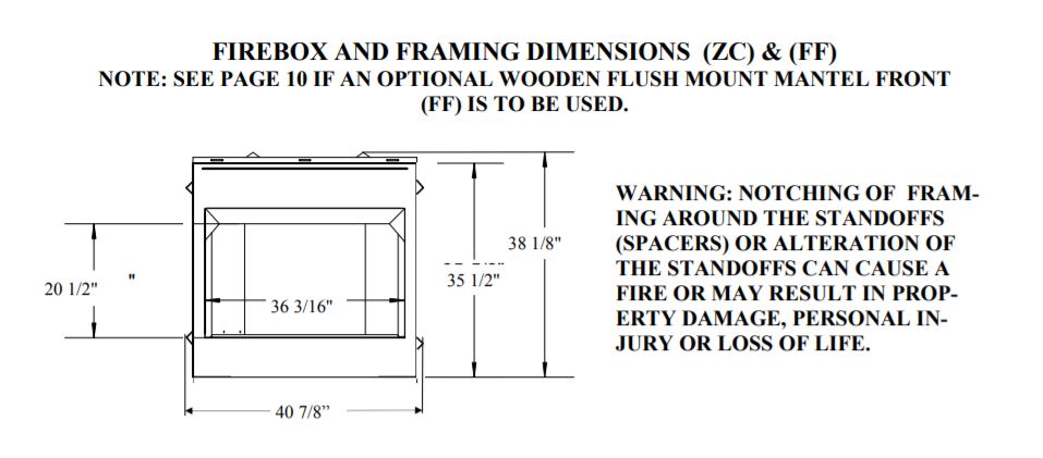 Buck Stove Model ZCBBXL 36